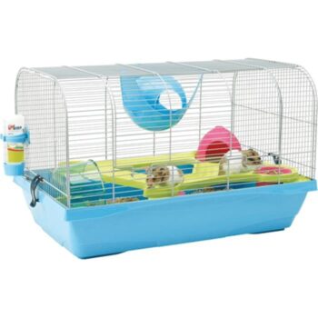 Hamsterbur Bristol Crome/blå 59x38x37cm