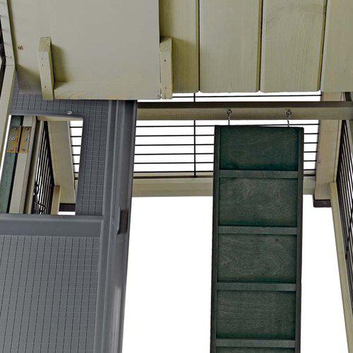 Utebur Ferplast Ranch 160 kanin og marsvin med utegård nede