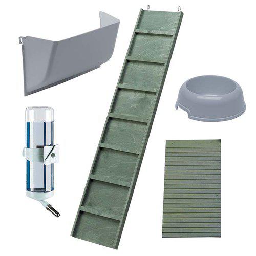 Utebur Ferplast Ranch 160 kanin og marsvin med utegård nede