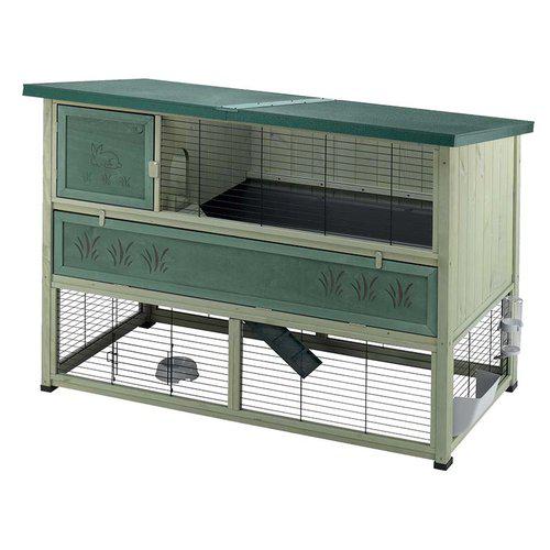 Utebur Ferplast Ranch 160 kanin og marsvin med utegård nede