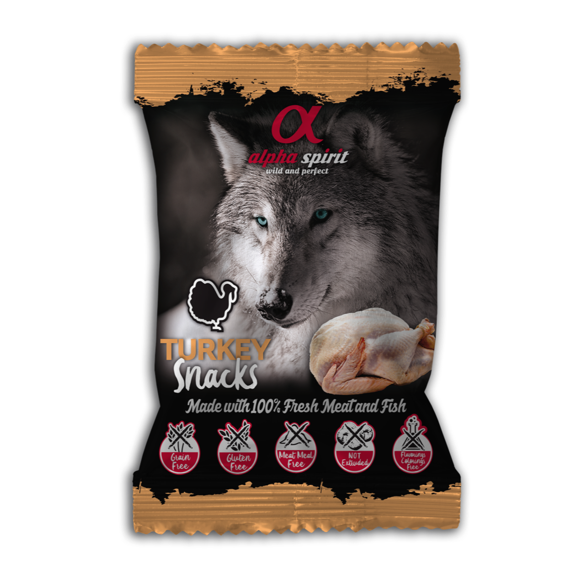 AlphaSpirit kalkun hundesnacks 50g AlphaSpirit kalkun hundesnacks 50g