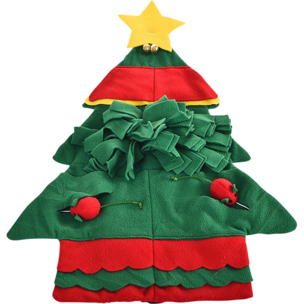 Companion Xmas cat sniffing carpet