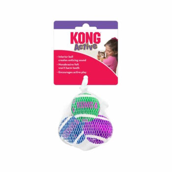 Kong Cat Active Tennisball med Bjelle Ø4cm
