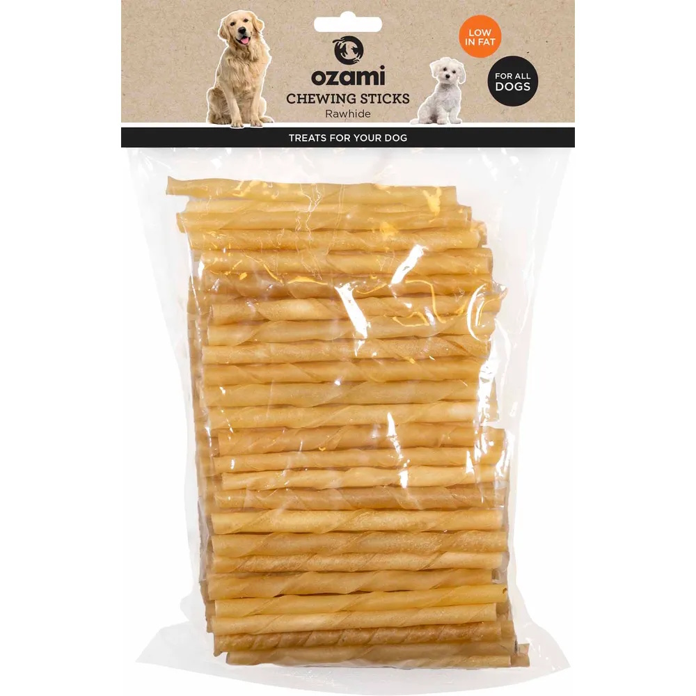 Ozami 100 pk runde Tyggepinner 120x7mm